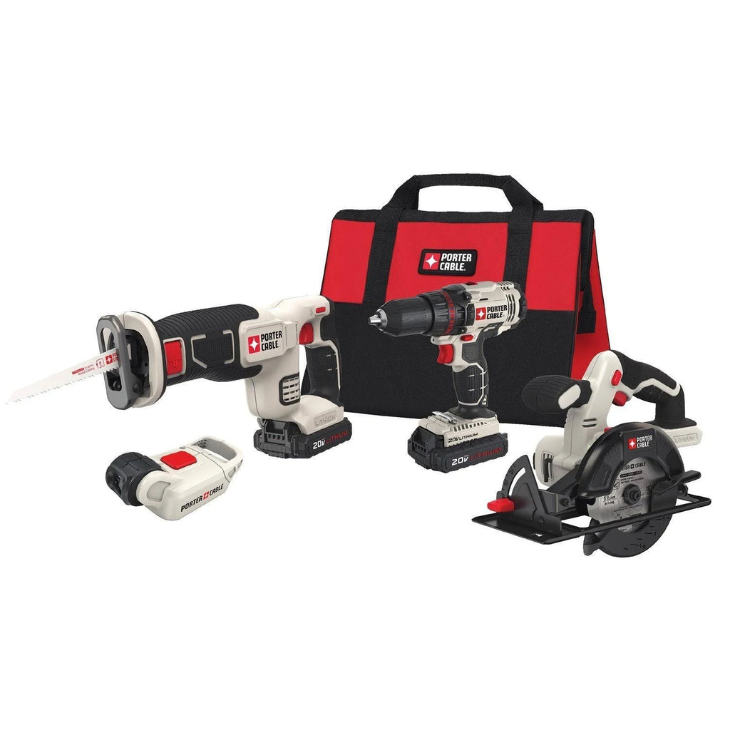 Cordless Drill Combo Kit Power Tool, 4-Tool P47722