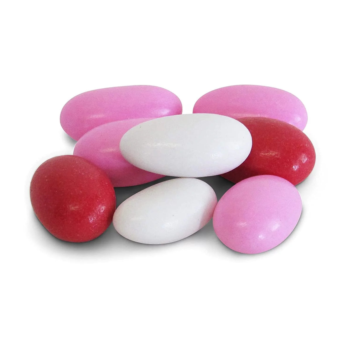 Red Pink & White Jordan Almonds Mix, 5 LBS Bulk Bag U988