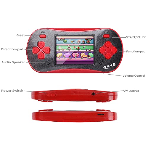 Handheld Game Player Portable Classic Game Controller Built-in 260 Game 2.5 inch LCD Retro Arcade Video Game System (Blue) M6154