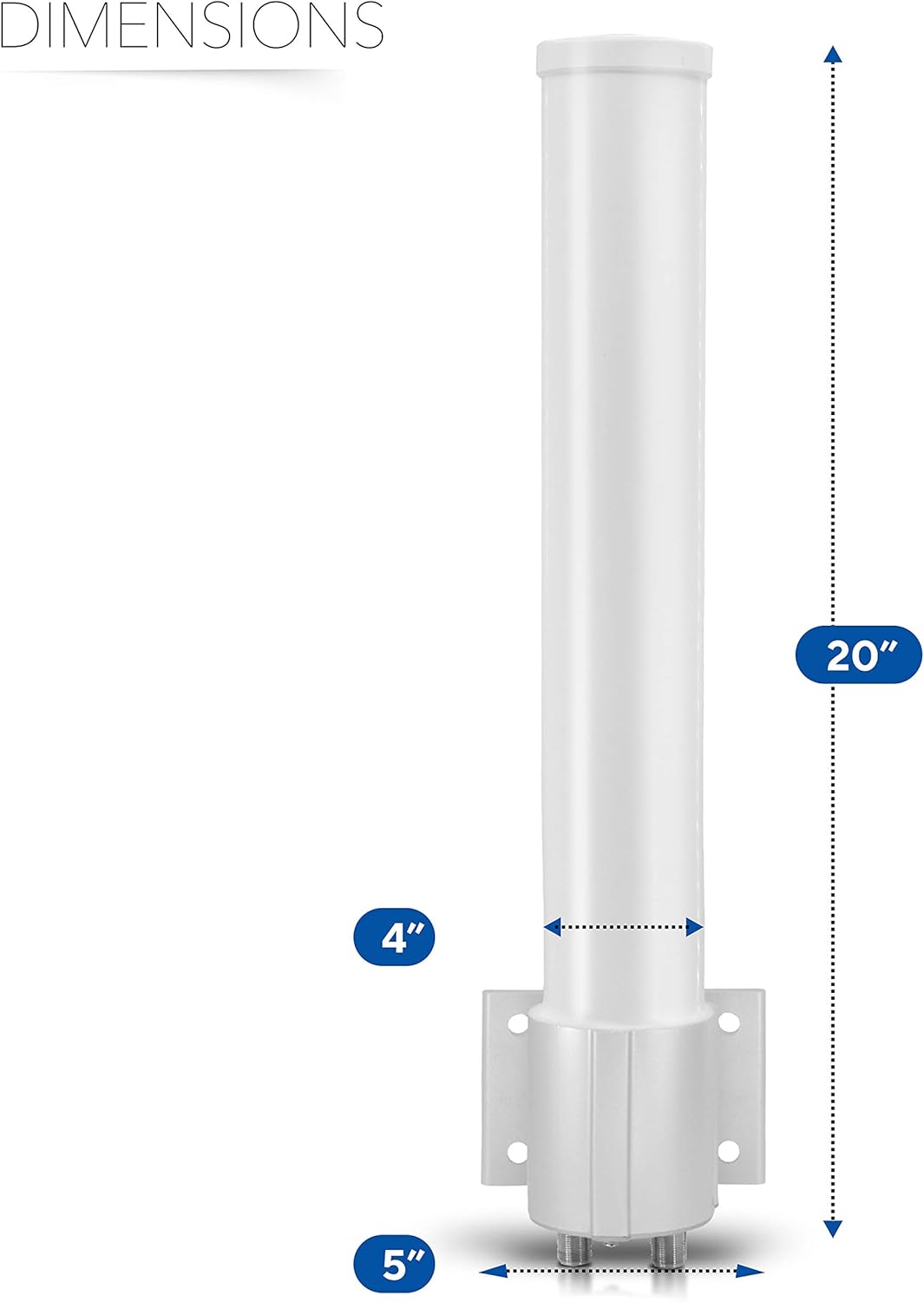Omnidirectional 4G LTE MIMO Antenna, 12dBi Gain H417