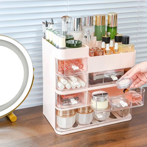 Plastic White 3 Drawer Makeup Organizer G26080