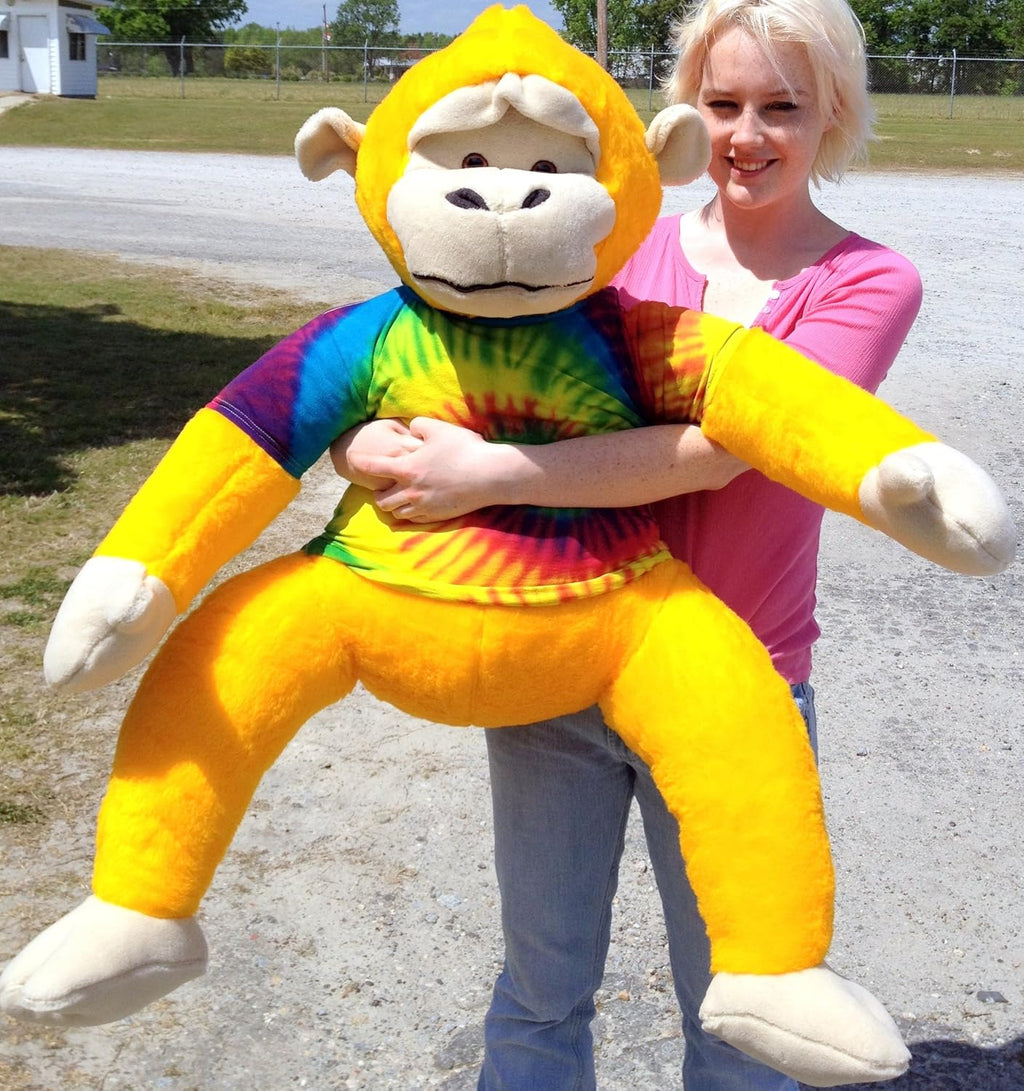 Yellow Plush Monkey 40-inches Tall Z589