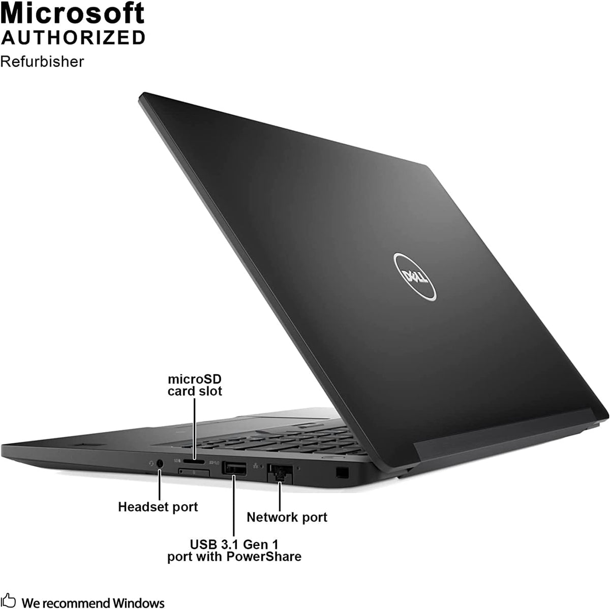 14" HD Business Laptop, Intel Core i5-7300U 2.60 GHz, 16GB DDR4 RAM 256GB M.2 SSD, Webcam, Windows 10 Pro 64 Bit G644558