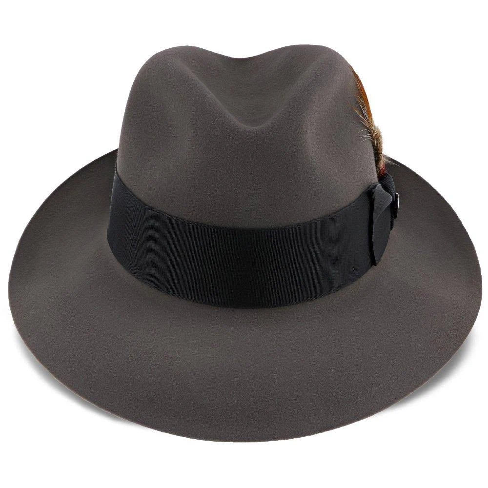 Beaver Fur Felt Fedora Hat Size 7 1/4 Caribou R63909