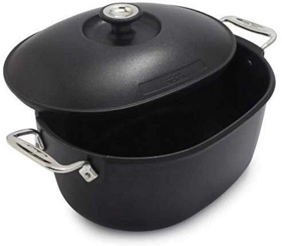 Black 6 qt. Nonstick Dutch Oven L668839
