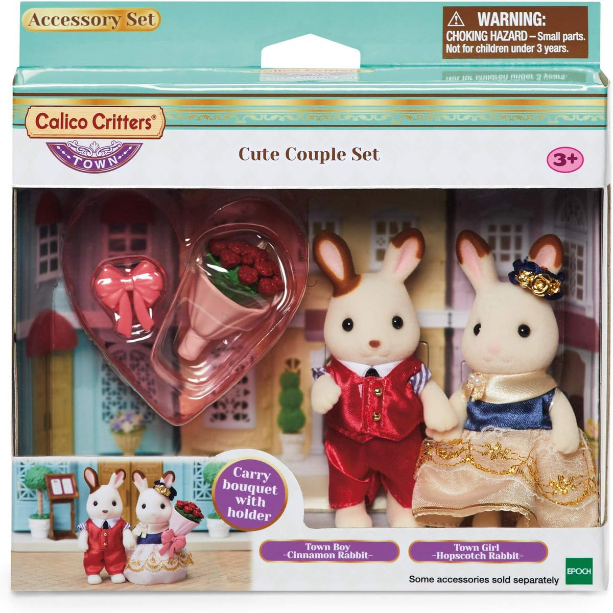 Set of 2 Collectible Doll Figures with Fashion and Floral Accessories Y168470