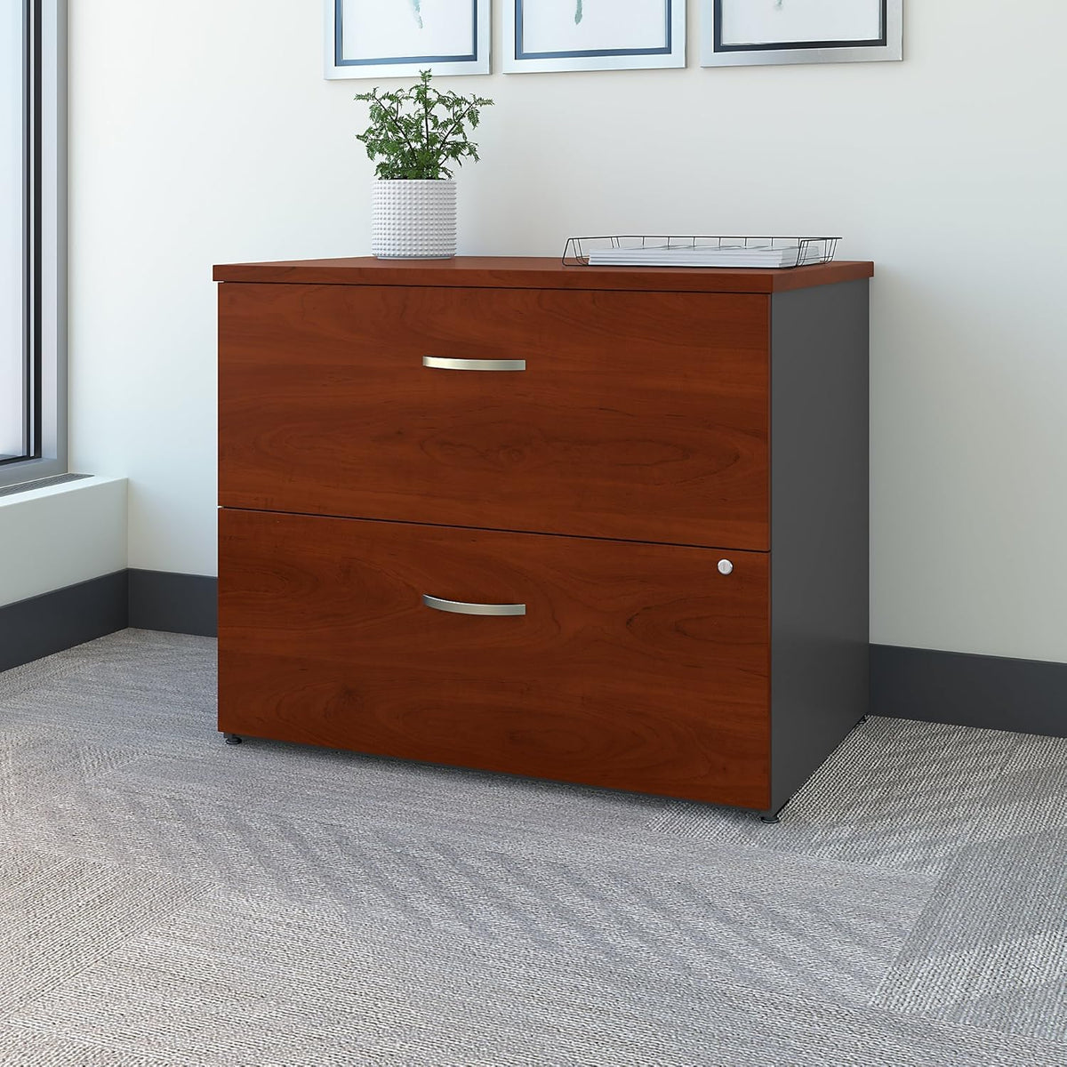 Mahogany Lateral File Cabinet F970