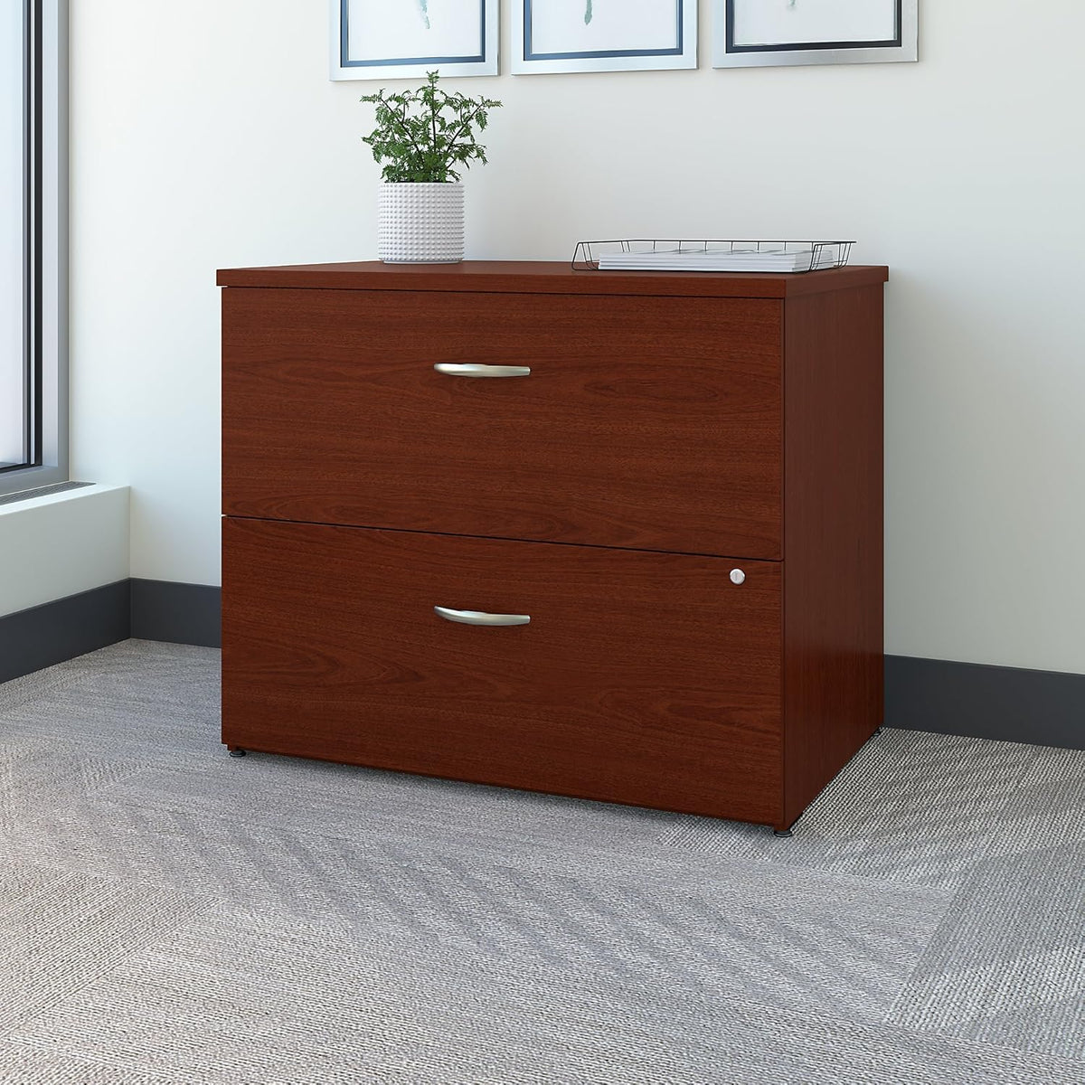 Mahogany Lateral File Cabinet F970