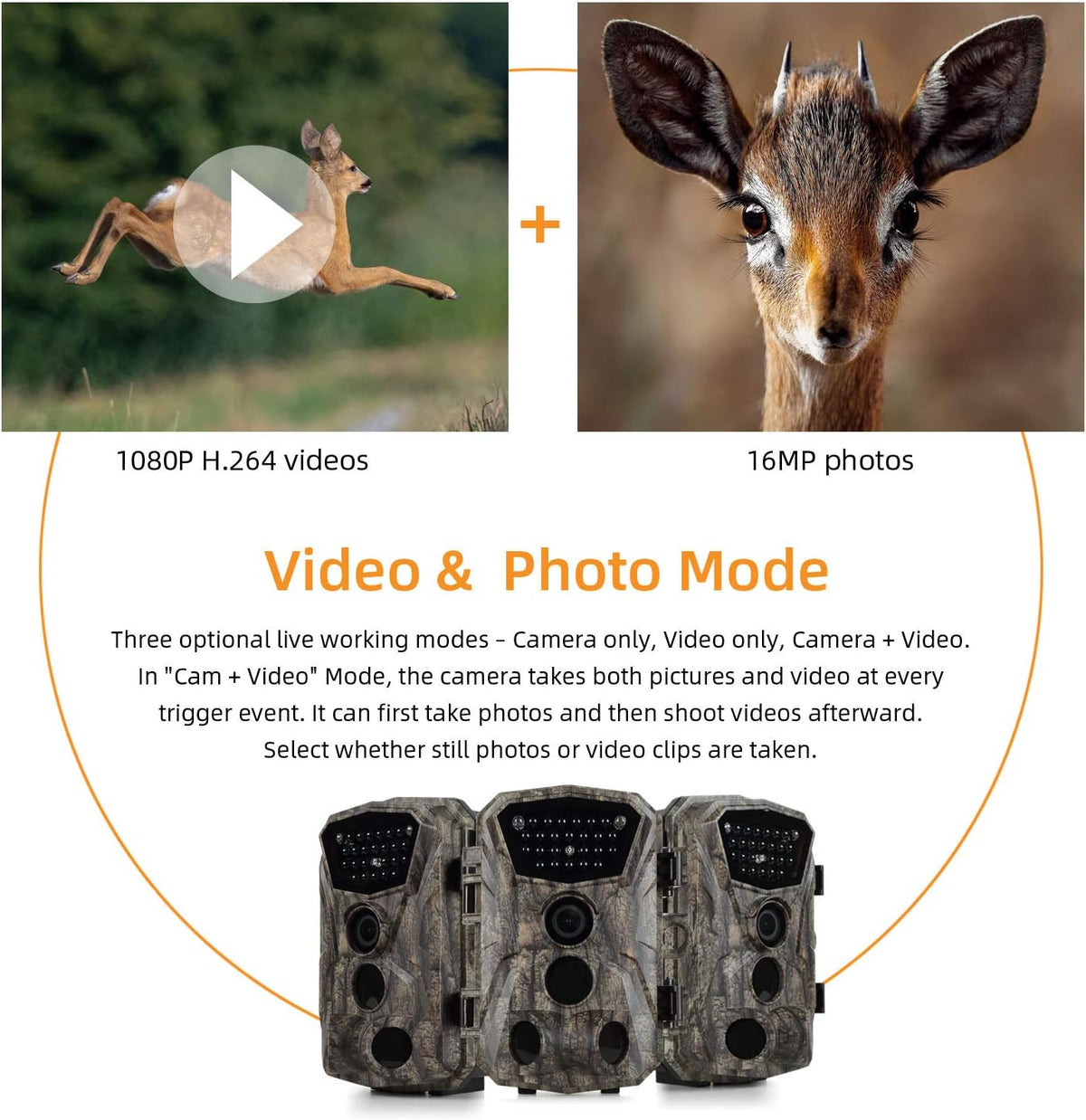 2 Pack 18MP 1080P Trail Game Camera with Night Vision M2946