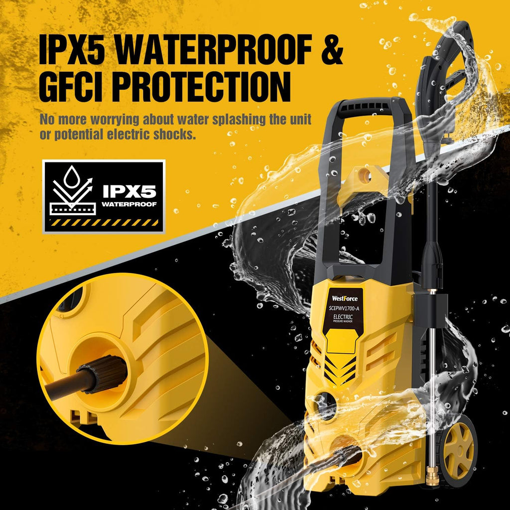 2800 PSI Electric Pressure Washer with Interchangeable Nozzles Z550