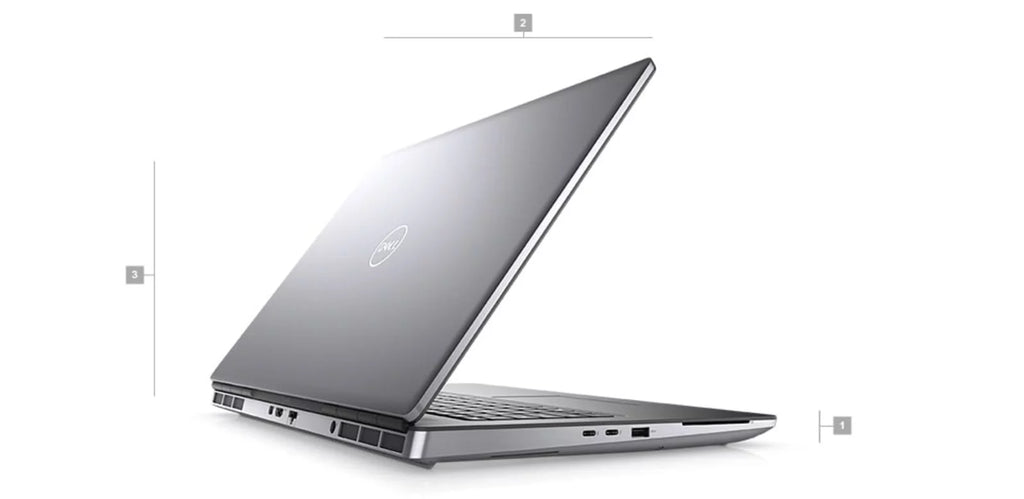 Restored Dell Precision 7000 7760 Workstation Laptop 17.3" FHD Core i9 - 2TB SSD + 1TB SSD - 32GB RAM - RTX A4000 8 Cores @ 5 GHz - 11th Gen CPU - 8GB GDDR6 P659