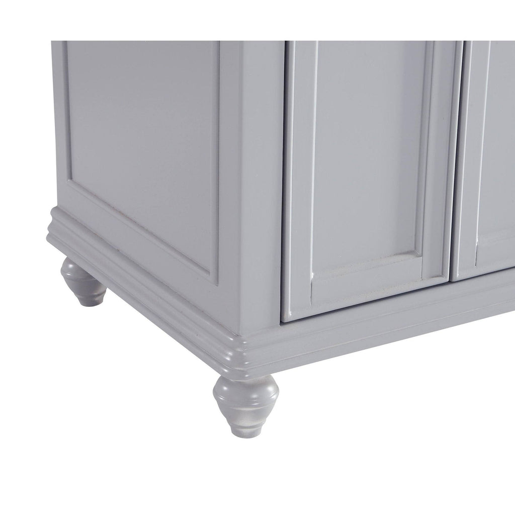 Grey 18 inch Bathroom Vanity Cabinet Set with Granite Top T665