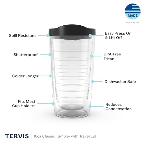 16oz Double Walled Insulated Tumbler Travel Cup 4pk V3917