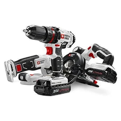 Cordless Drill Combo Kit Power Tool, 4-Tool P47722