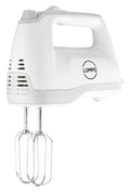Grey Electric Hand Mixer with 5 Speeds, 2 Beaters, 2 Dough Hooks, Storage Case O28563