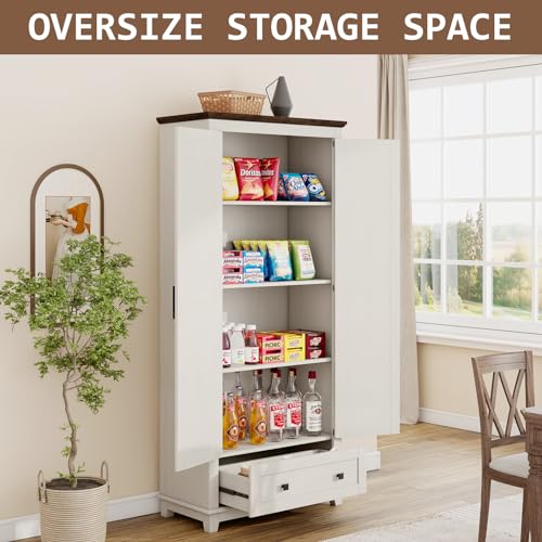 72" Tall Storage Cabinet with Adjustable Shelves & Barn Doors D96309