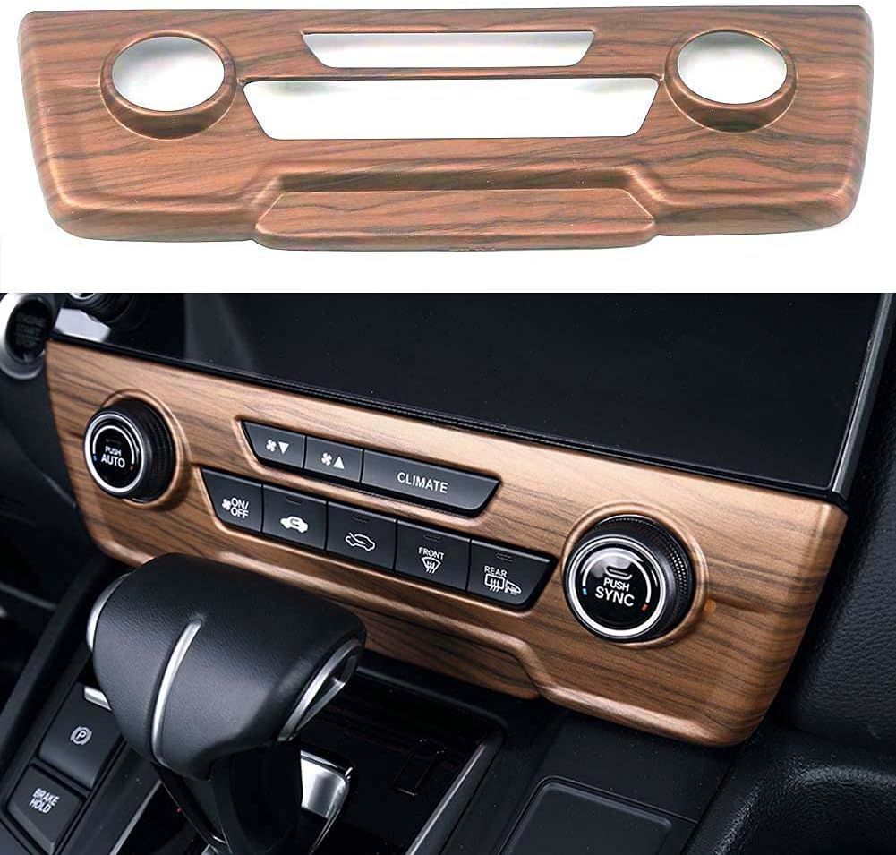 Peach Wood Air Vent Trim Left Right Side Dashboard Sticker Frame Y274168