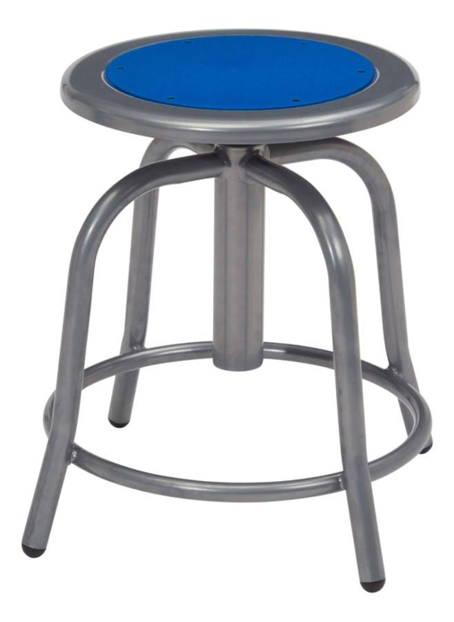 Persian Blue/Gray Steel Swivel Stools, Set of 2 C879976
