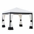 Black and White Steel Gazebo X109830