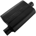 Black 2.5" Offset Inlet/Center Outlet Muffler M547101