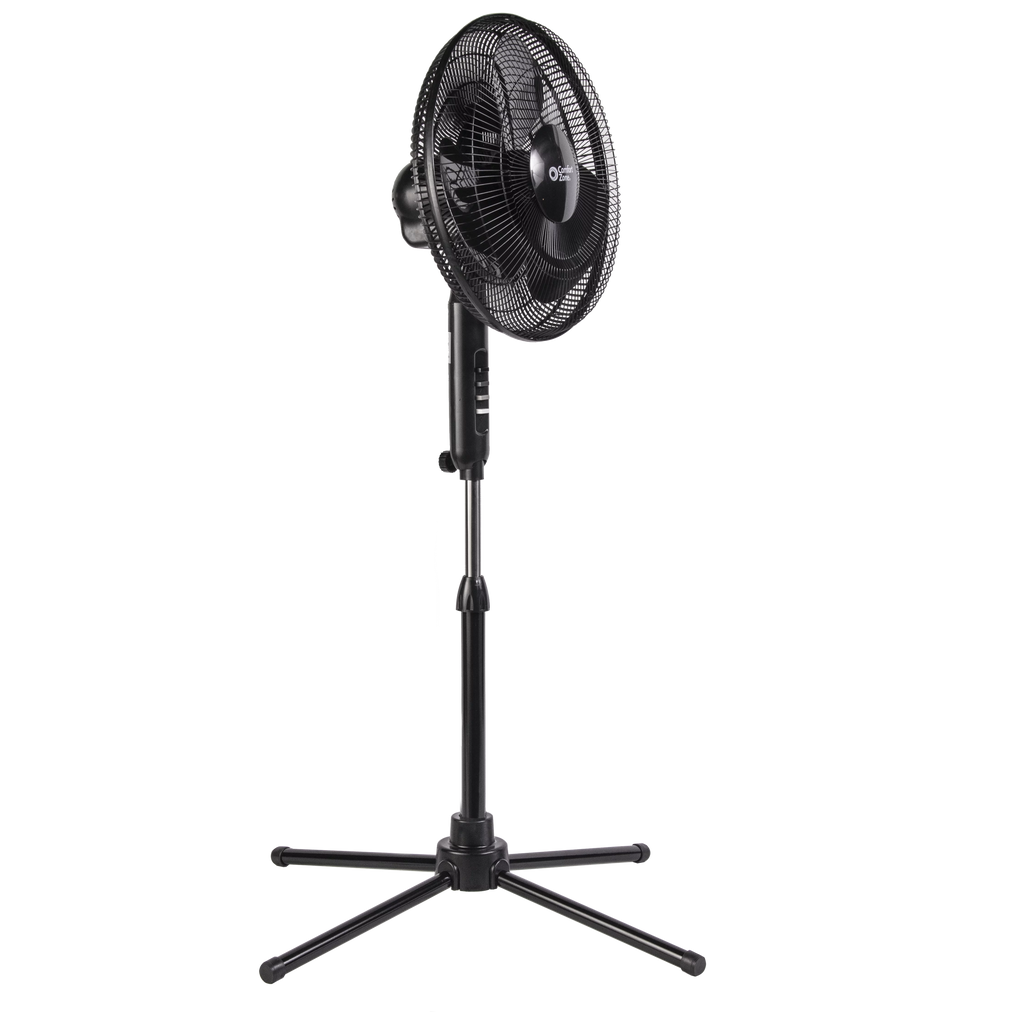 16” Oscillating Pedestal Fan, 3-speed, Adjustable Height and Tilt, Black N2598