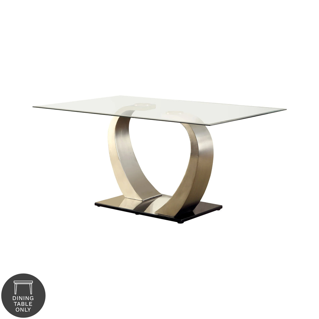 60-inch Glass Top Dining Table S39064