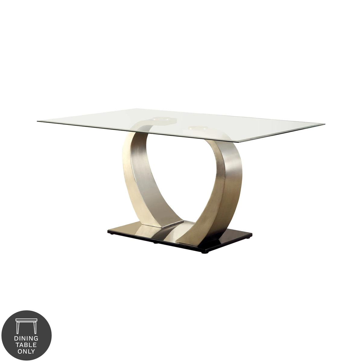 60-inch Glass Top Dining Table S39064