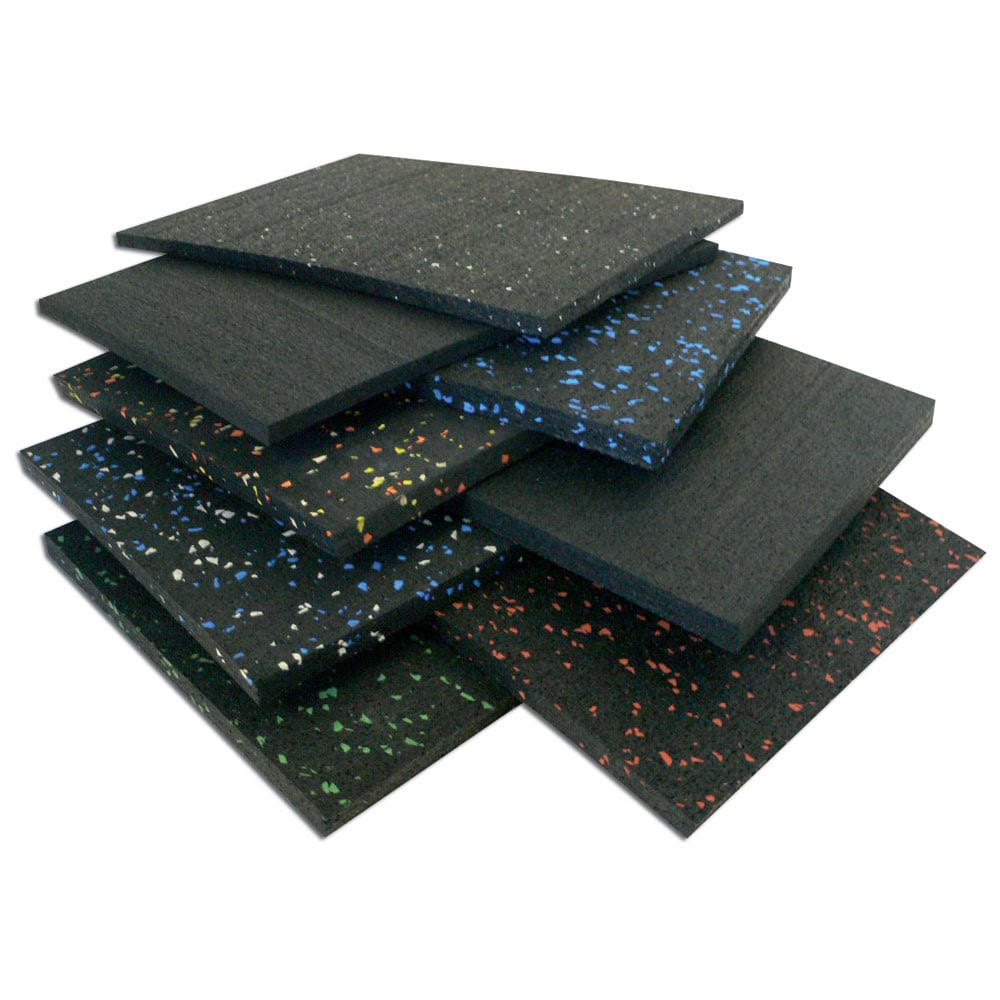 Green Dot 3/8 inch Thick Rubber Flooring P470089