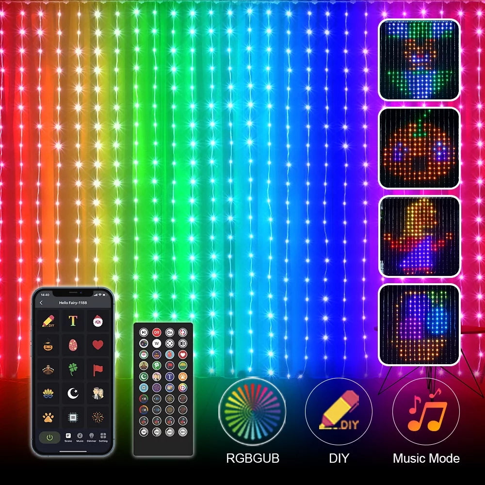 Smart Curtain Lights With App Control E30510