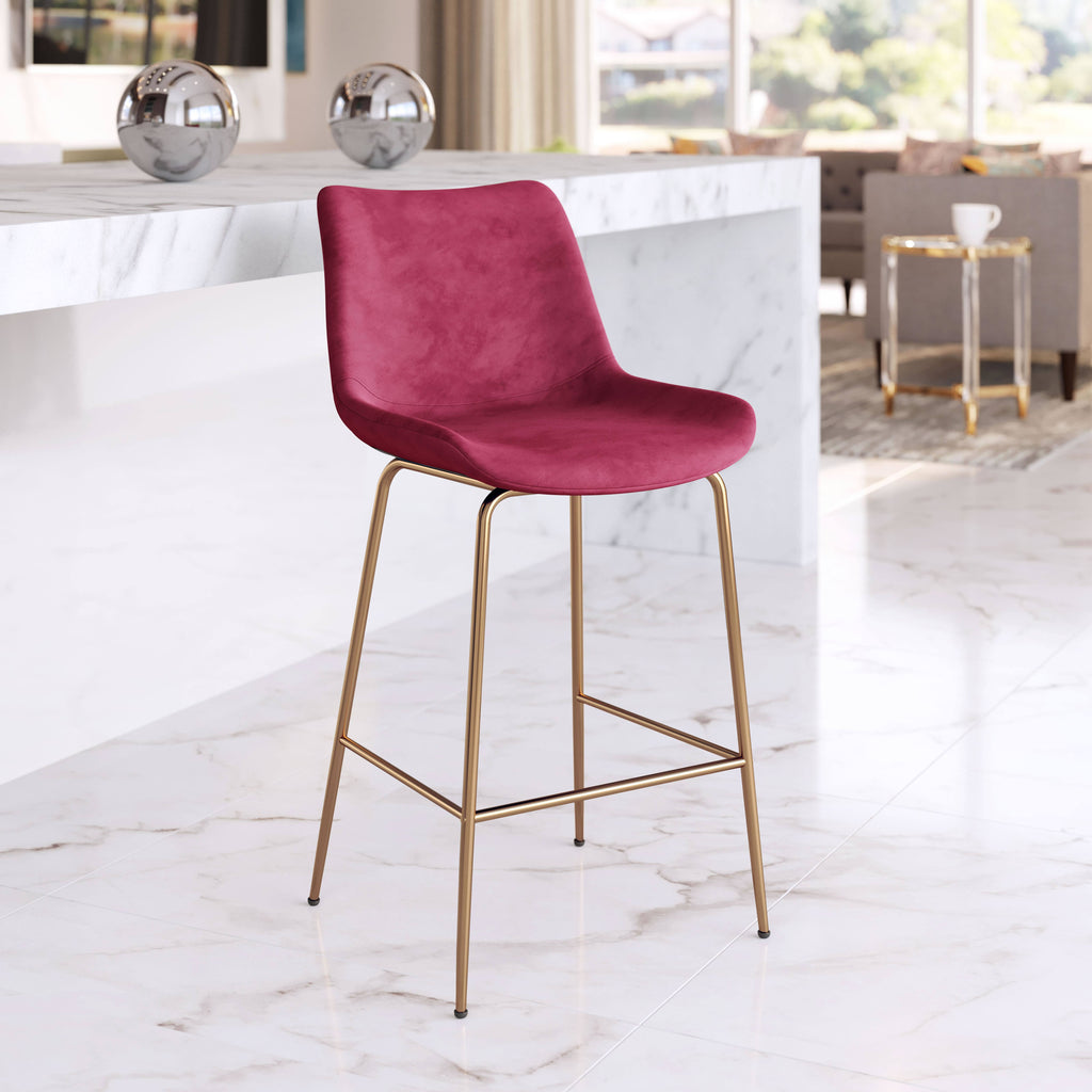 Red and Gold Counter Chair F560