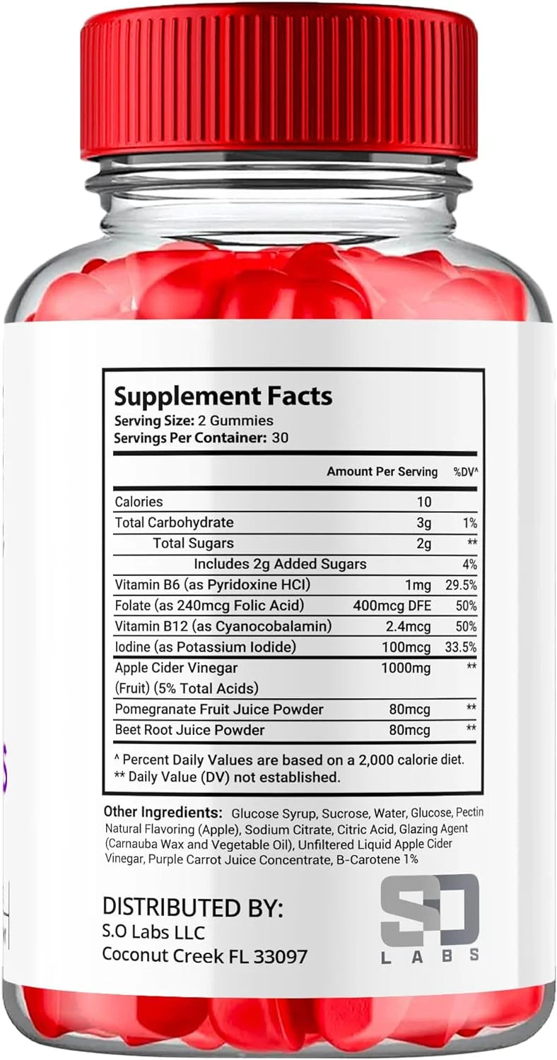 Apple Cider Vinegar Dietary Supplement Gummies G82346