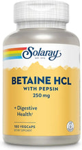 HCl with Pepsin 250 mg 180 capsules Y354