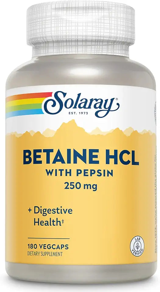 HCl with Pepsin 250 mg 180 capsules Y354