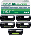 5 Pack Black High Yield Remanufactured Toner Cartridge N5488