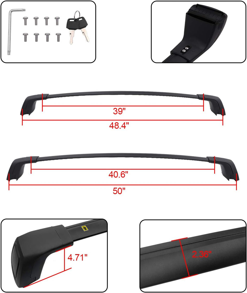 Lockable Roof Rack Cross Bars for Hyundai Palisade 2019-2022 H8821
