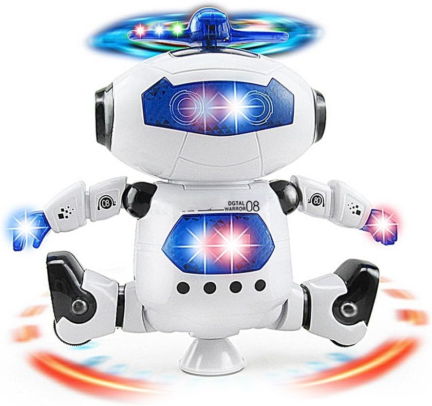 Pack of 2 Musical Dancing Robot Toy H329