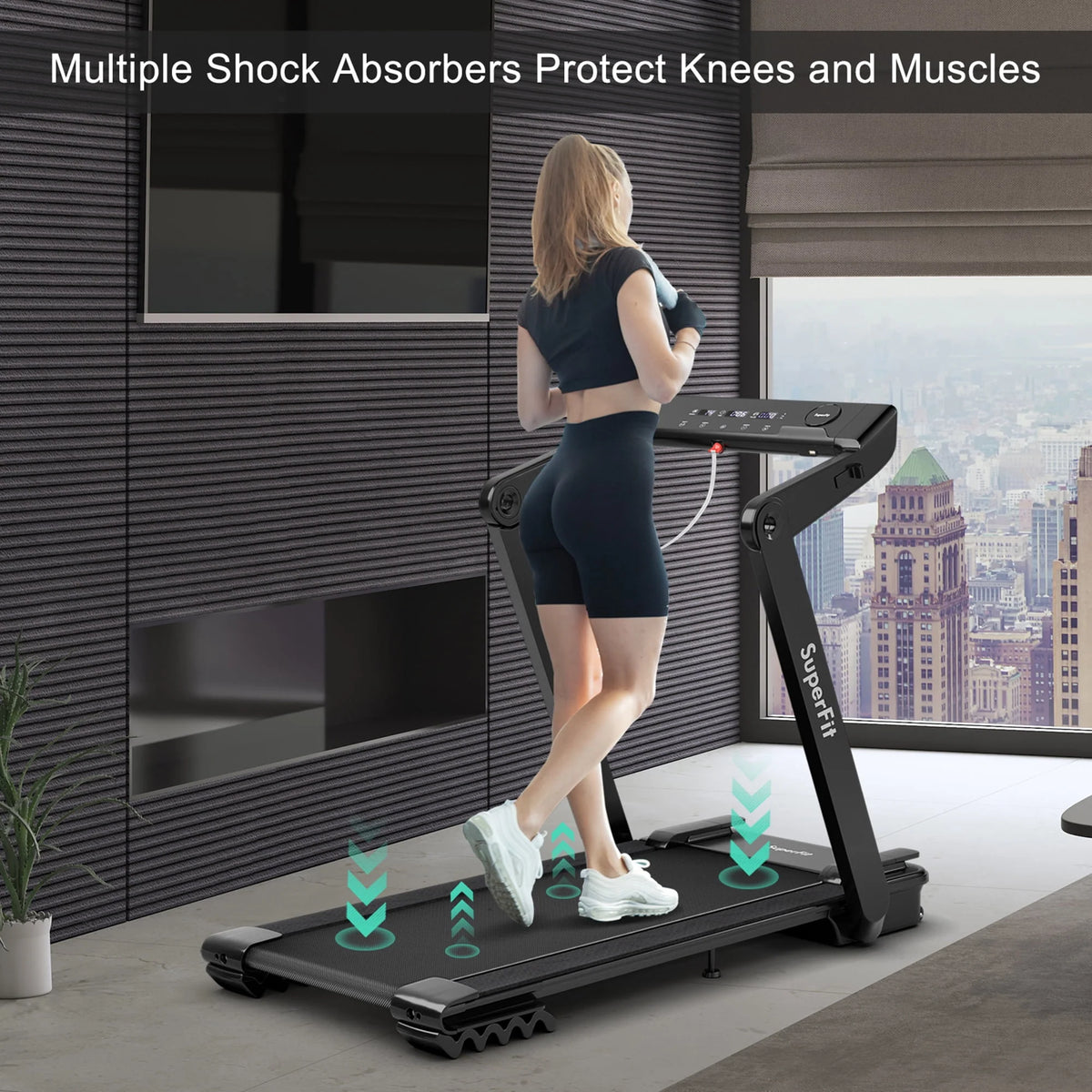 4 HP Folding Treadmill Electric Walking Running Machine R108