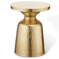 Gold/Ivory Enamel Top End Table Y688727