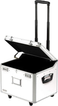 White Locking Rolling File Storage Chest S962