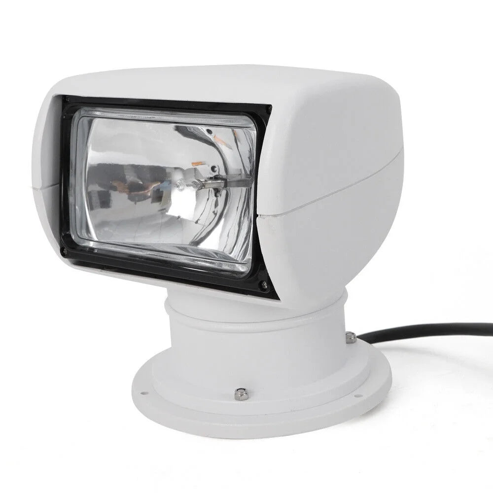 12V 100W Marine Spotlight Remote Control Searchlight 360° Rotate Waterproof G82894