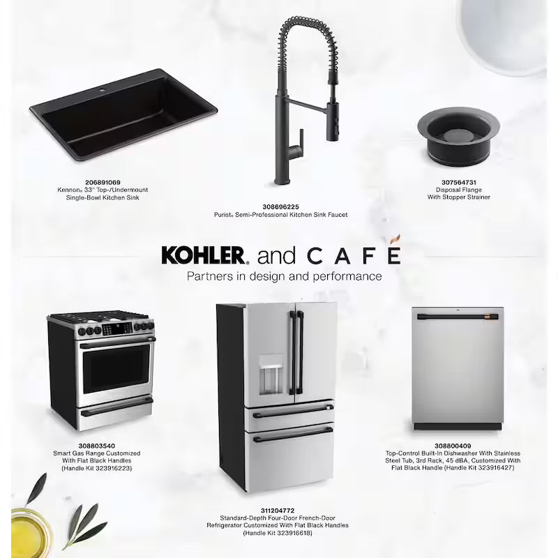 Microwave Handle Kit in Flat Black U60153