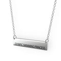 Sterling Silver Bar Pendant Necklace V85466