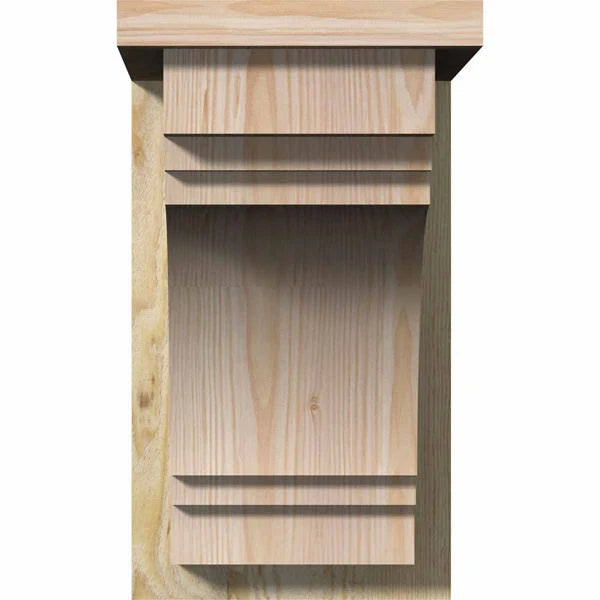Douglas Fir Corbel with Backplate U986