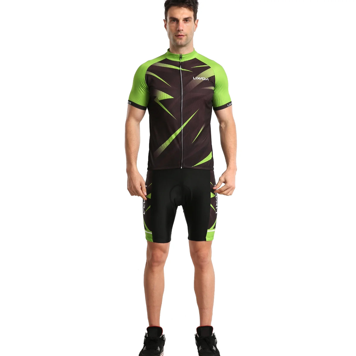 Breathable Cycling Jersey Short Sleeve Bike Shirt Padded Shorts MTB Suit M92515