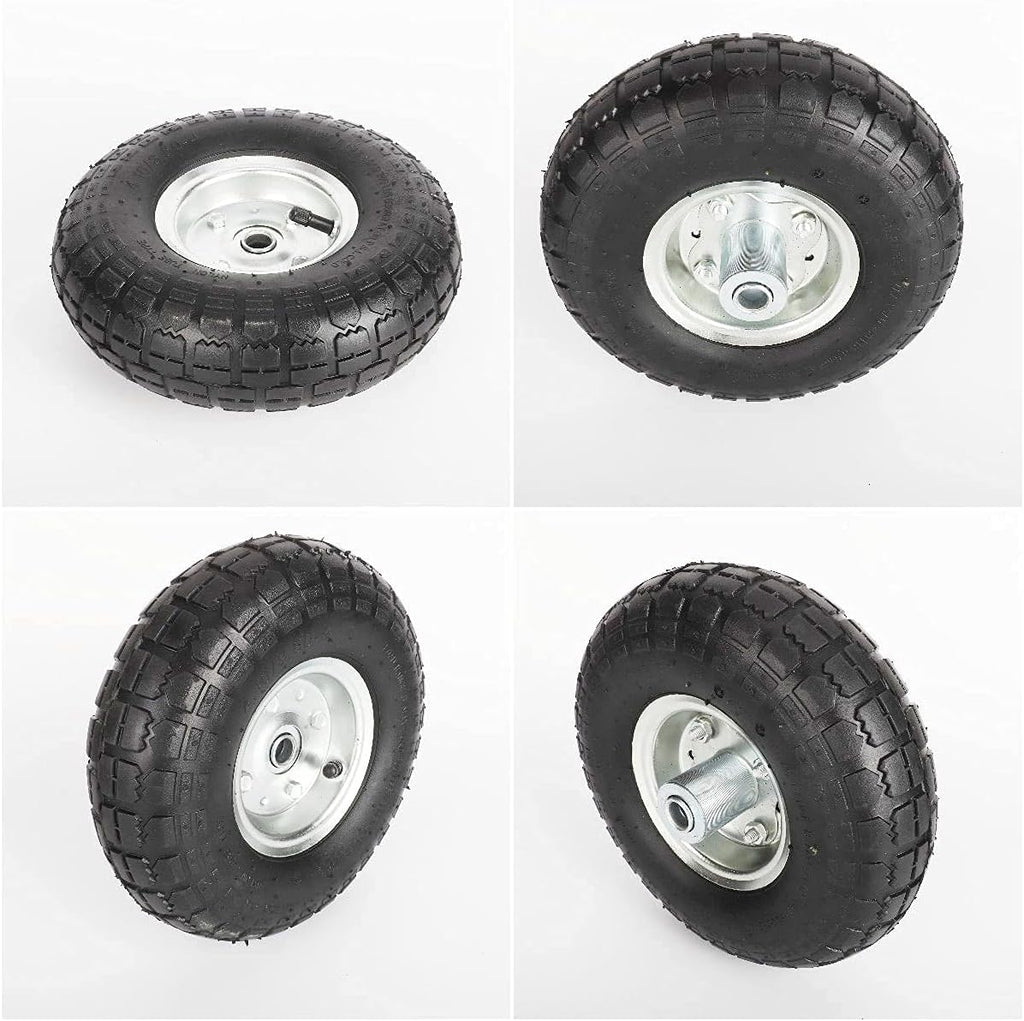 4 Pack Pneumatic Rubber Wheels with 5/8 Center Bearing U280419