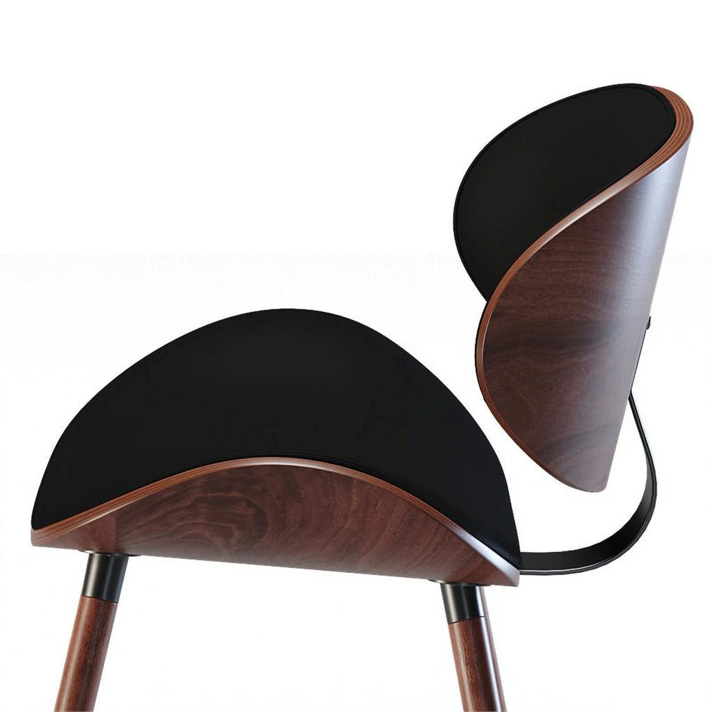 Black Faux Leather Dining Chair S11843