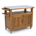 Brown Wood Outdoor Cart O974