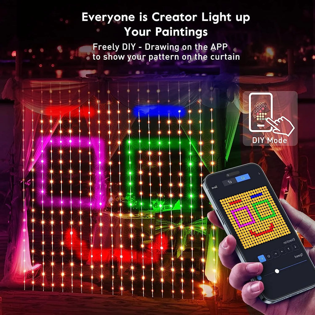 Smart Curtain Lights With App Control E30510