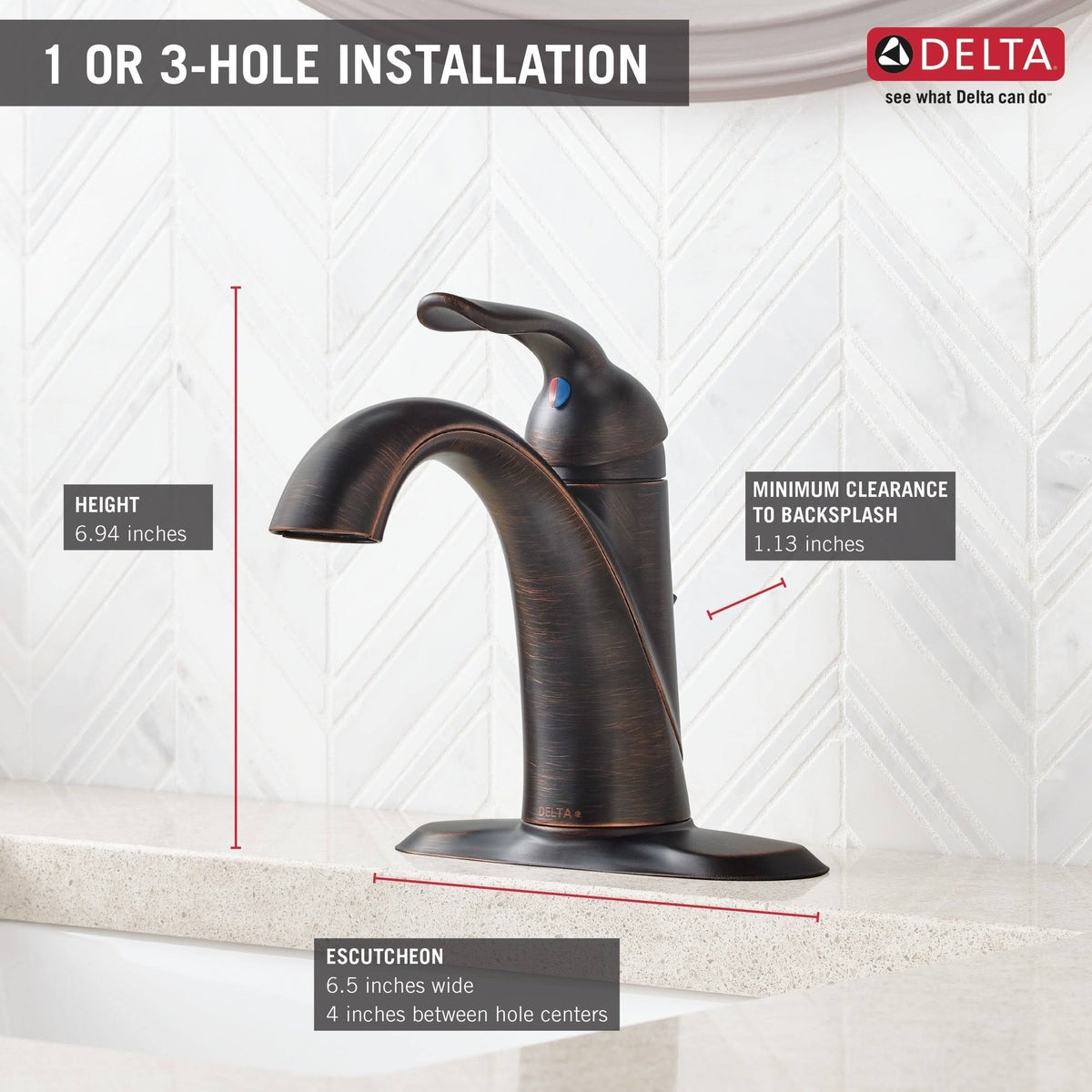 Single Handle Bathroom Faucet E907175