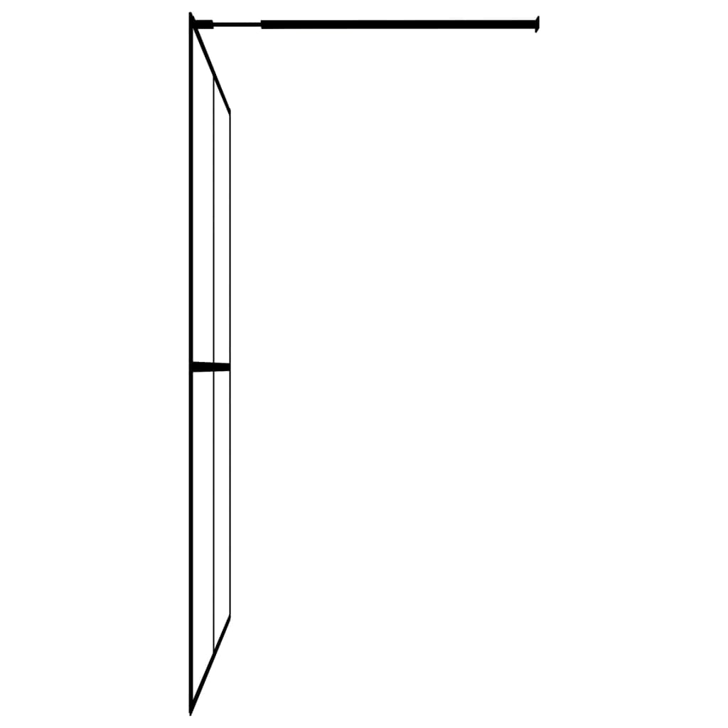 Walk-In Shower Screen Tempered Glass 39.4x22x76.8x22 D39443